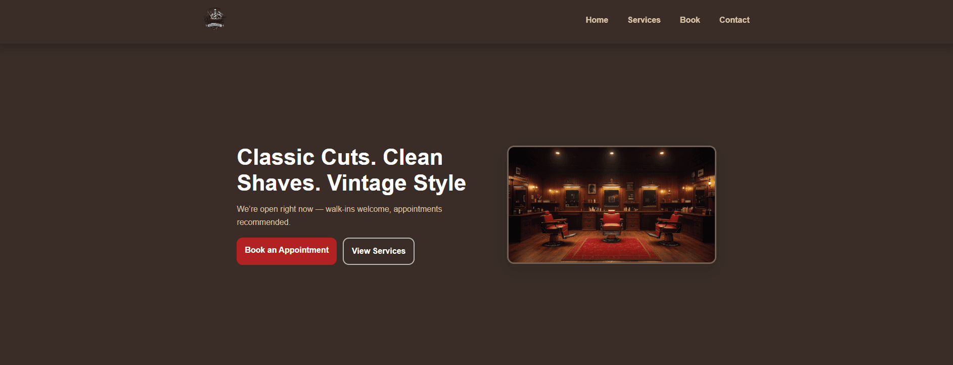 Barbershop Website